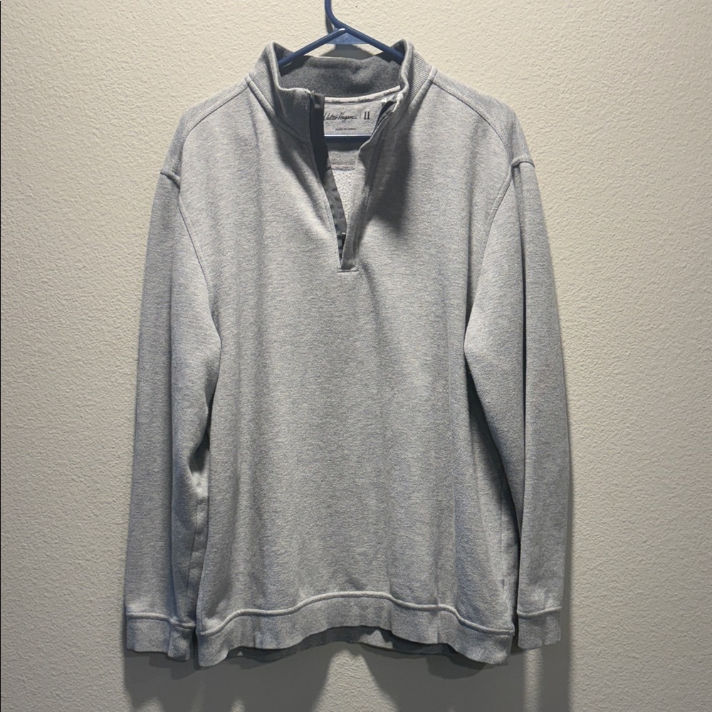 Walter Hagen Men's Gray Quarter-Zip Sweater